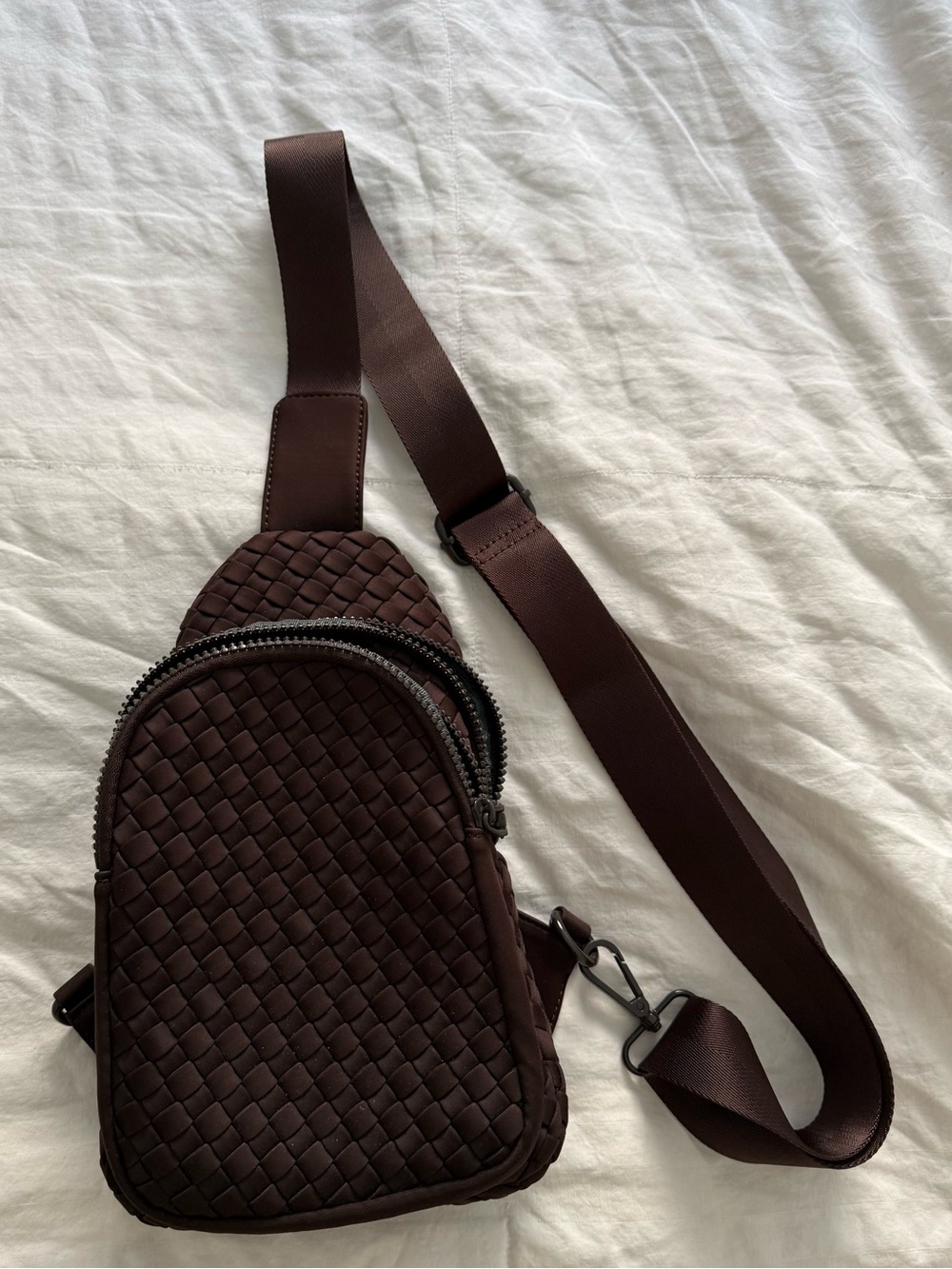 Sol and Selene Woven Neoprene Sling Bag